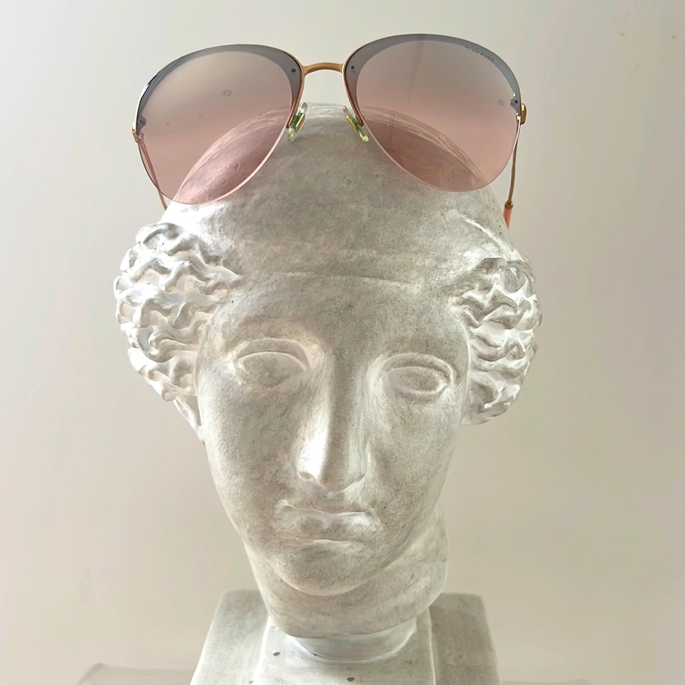 Miu miu original pink peach new sunglasses woman